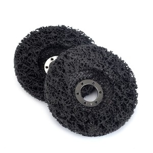 2Pcs 5/"Poly Strip Disc Abrasive Wheel For Metal Surface Polishing Rust Removel
