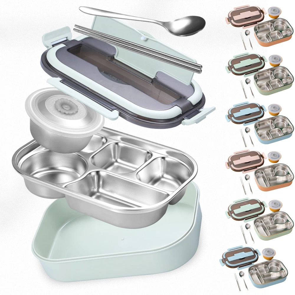 Bento Box Shock-proof Food-holder Portable Lunch Warmer Box Easy to Carry