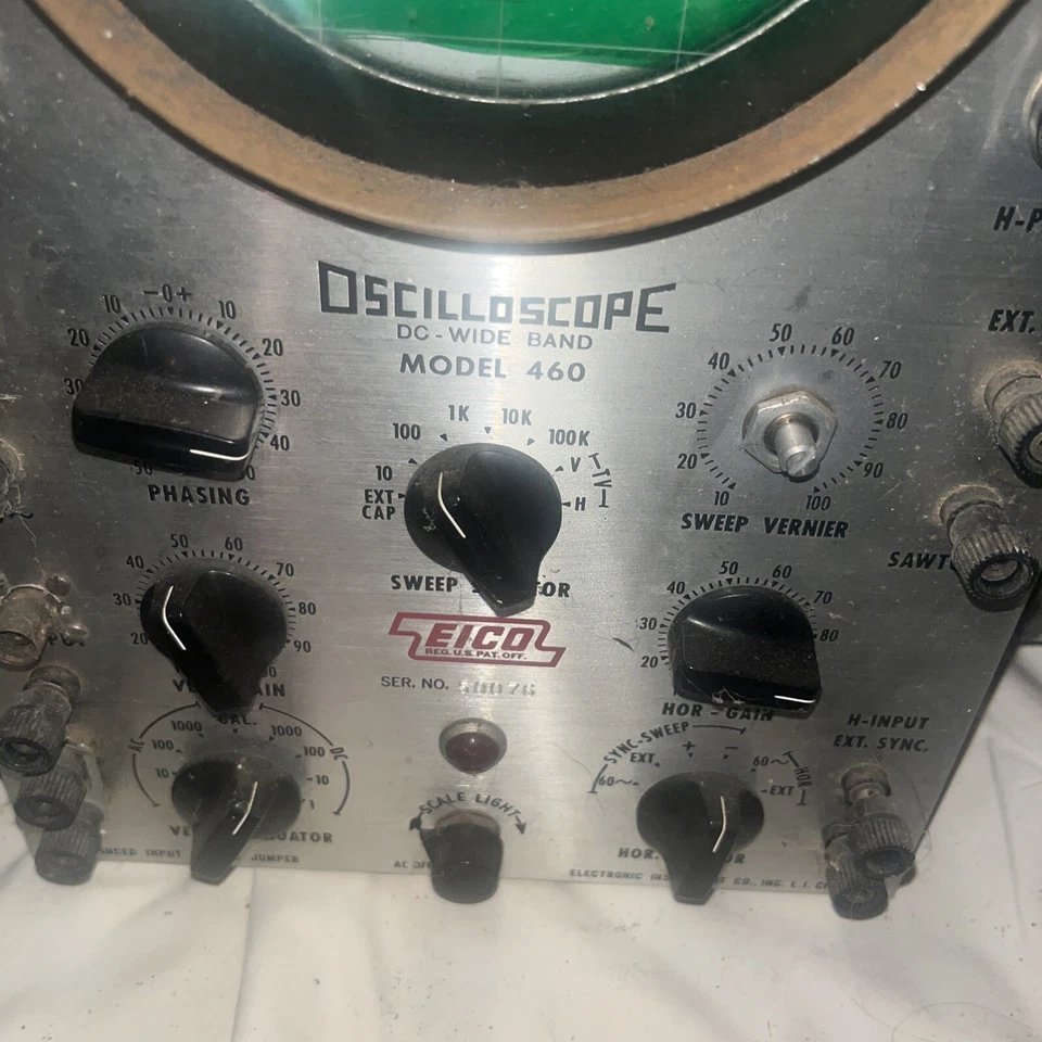 EICO Model 460 Oscilloscope DC Wide Band REFURBISHED With Og BOOK CODE RARE - Image 3 of 4