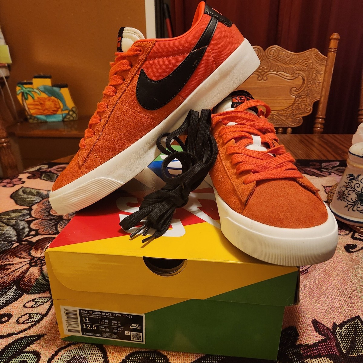 Nike SB Zoom Blazer Low Pro GT - Team Orange/Black - Sizes 