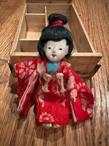 Vintage / Antique Japanese Katsura Ningyo Ichimatsu Doll with Wigs - Picture 3 of 10