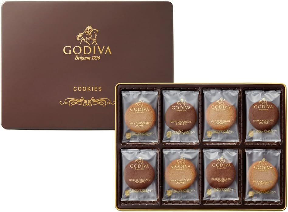 Godiva Japan, 2 Kinds Cookie Assortment, 30 pieces in a box