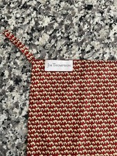 Jim Thompson Elephant Handkerchief Towel Red Luxury Square Used