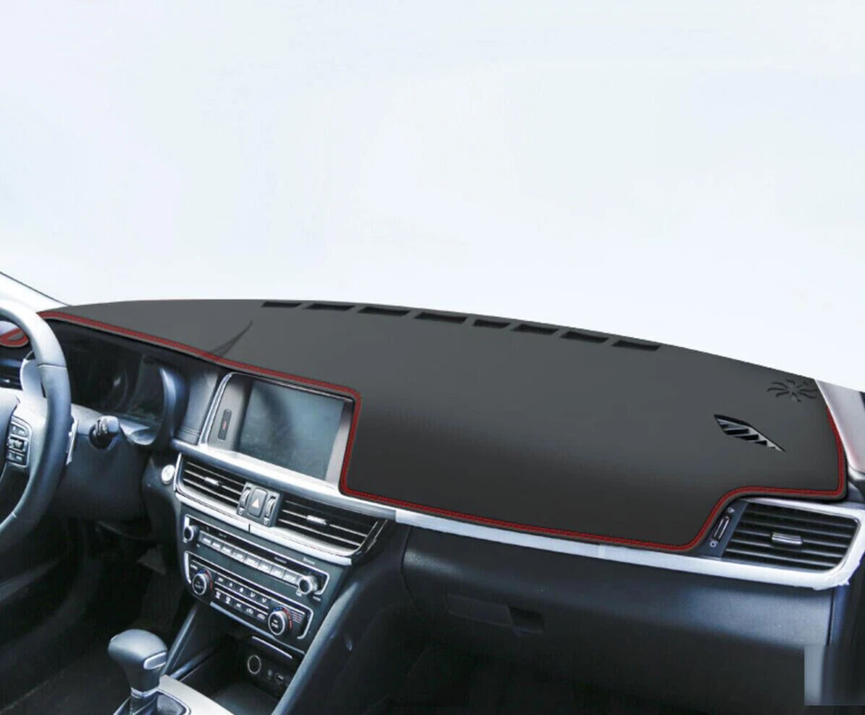 1x Para Kia Optima 2016-20 Cuero Antideslizante Tablero Cubierta Alfombrilla Tablero Alfombra Foto 3 de 4