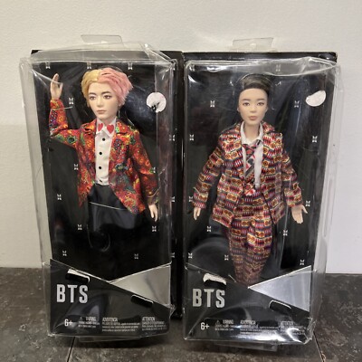 BTS kpop doll lot of 2 V Idol Bagtan+ jimin Mattel articulated jointed ooak READ