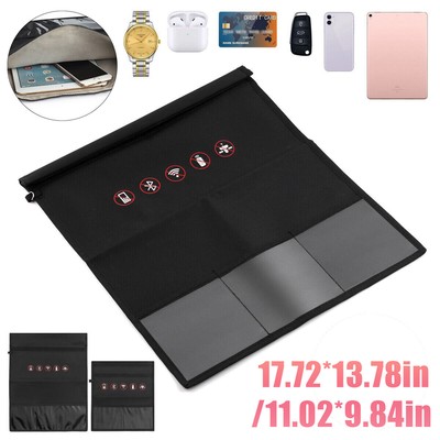 Large Faraday Bag RFID Signal Blocking Shielding Pouch Phone Wallet Blocker CN