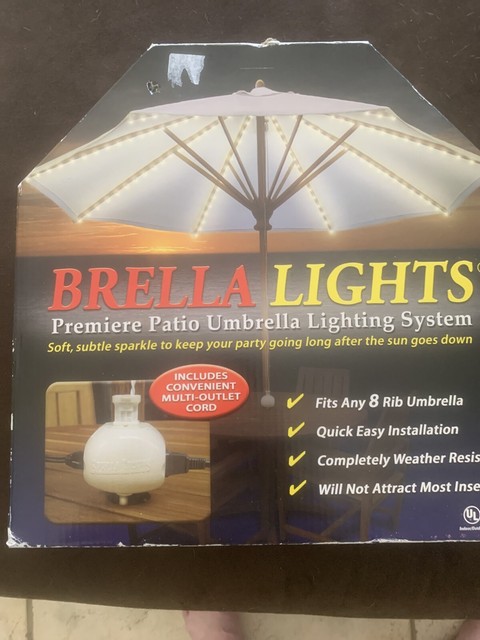 Star Manufacturing International Blue Star Group Patio Umbrella Brella Lights Patio Umbrella Lighting System With Power Pod 8 Rib Bl078 For Sale Online Ebay