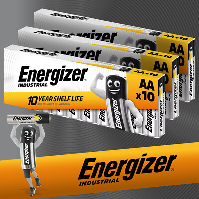 10x - 40x AA Energizer INDUSTRIAL Mignon LR06 1,5V MHD bis 12.2034