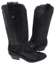 Madden Girl Redford Western Slip On Fashion Comfort Boots Black Size:9 122R