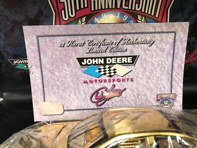 NASCAR 50th Anniversary 24K Plated John Deere Motorsports #97 Chad