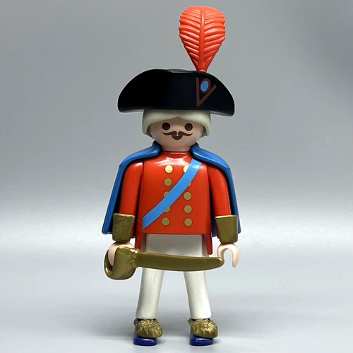 Playmobil Redcoat Leader Harbour Guard Male Adult Figure Pirates 7676 3054 VTG