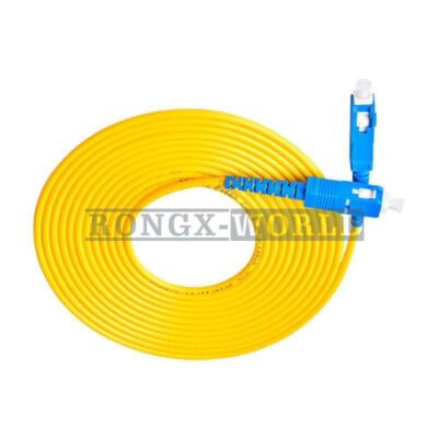 20M SC UPC to SC UPC Simplex 3.0mm PVC Single Mode Fiber Patch Cable Jumper