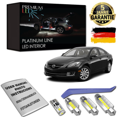 Mazda 6 GH LED Innenraumbeleuchtung Premium Set 10 SMD Weiß Canbus 2007-2012