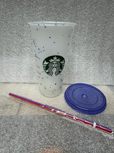 Starbucks Summer 2023 Plastic Reusable Confetti Color Changing Cold Cup 24 Fl Oz - Bild 2 von 4