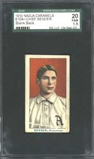 1910 E104 I Nadja Caramel Chief Bender - SGC 20