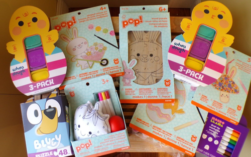 Lot of Arts and Crafts for Youth Bluey Puzzle, Craft Dough, POP! and More - Picture 1 of 21