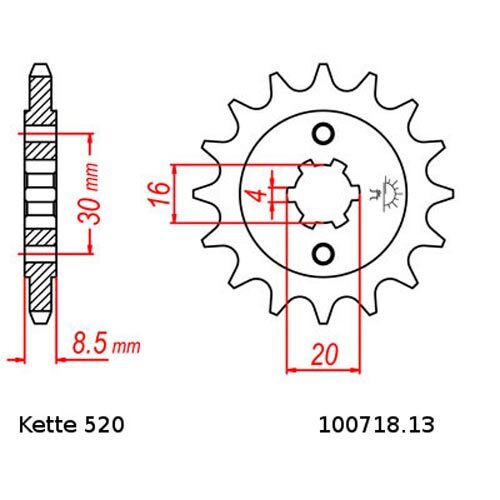 Kit Chaîne Husqvarna Wr 240 90-91 Chaîne RK 520H 116 Ouvrir 13/46 - Picture 2 of 4
