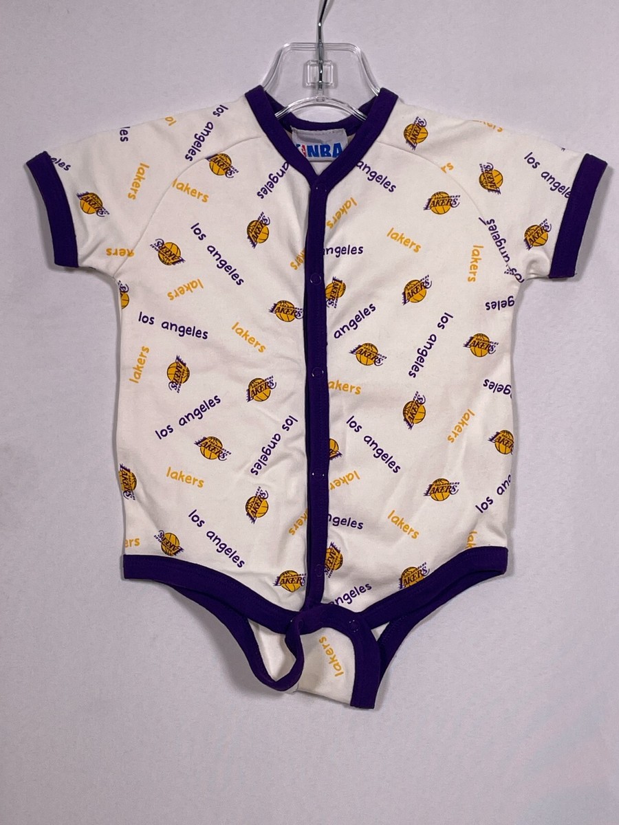 Los Angeles Lakers NBA Baby 1-Piece Bodysuit Ruffle Baby Toddler 6-9 Months