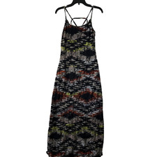 Fire Los Angeles Womans Maxi Dress Multicolor Medium Geometric Sleeveless