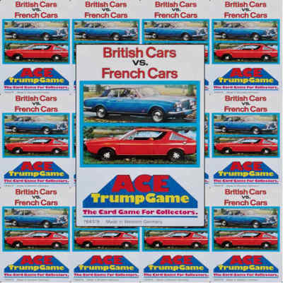 Top Trumps Einzelkarte britische v französische Autos Kraftfahrzeuge verschiedene Modelle (FB3)