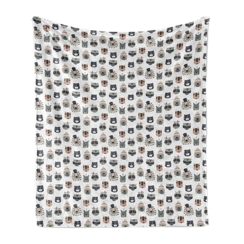 Produktbild von Delerain Corgi Fleece-Decke 101,6x127cm - Weiche Überwurfdecke Für Couch & Bett