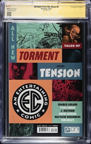 Epitaphs from the Abyss #6 B cover CGC 9.8 Seeley signature series EC Comics - Picture 2 of 2