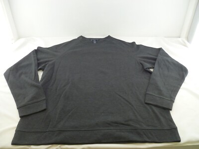 NEW Men's Devon & Jones Charleston L/S Crew Neck Pullover Top-2XL, Gray