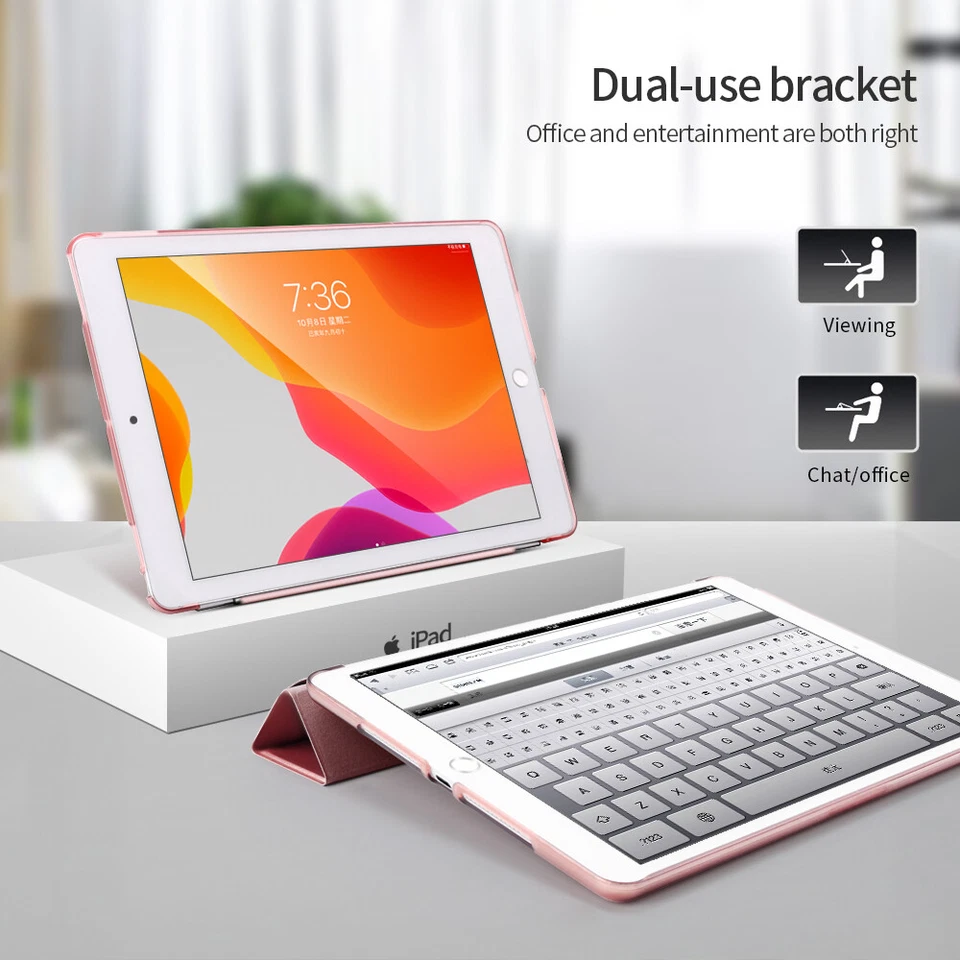 Schutzhülle Hülle für iPad 7/8/9 (2021/2020/2019) 10.2" +9H Glas Stifthalter - Bild 4 von 4