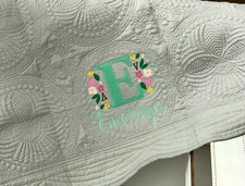 Personalized Cotton Baby Quilt Blanket Gift