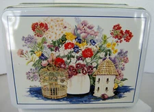 Vintage Case Stationary Co. / For the Birds Theme Stationary Metal Tin - Empty