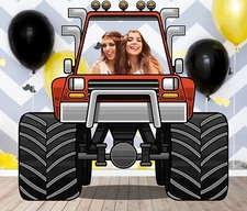 Monster Truck, Vehicle Theme, DIY Photo Booth Props, Non-Personalized