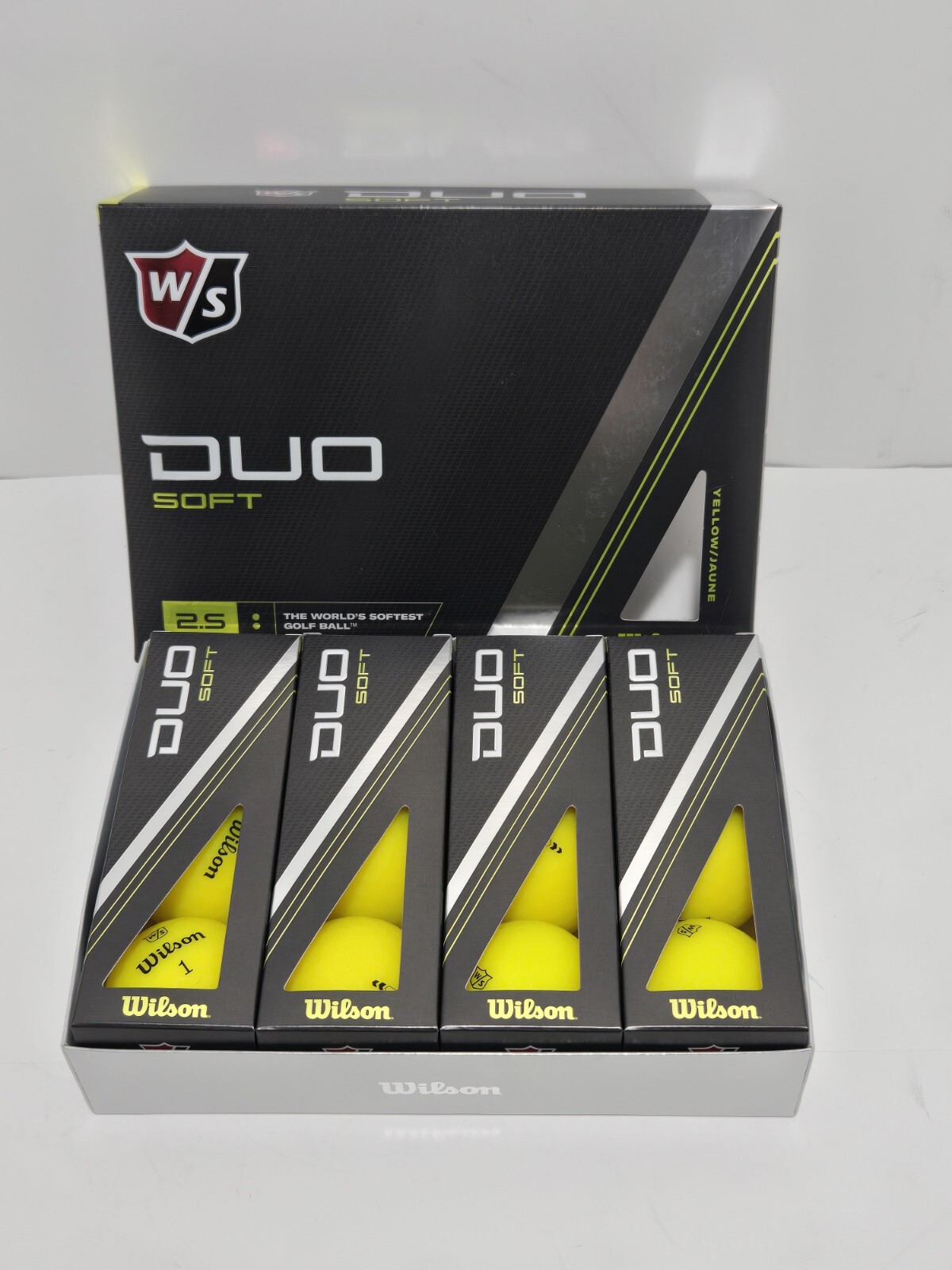 Wilson Staff Duo Soft 2.5 Golf Balls 1 Dozen 12 Balls Matte YELLOW