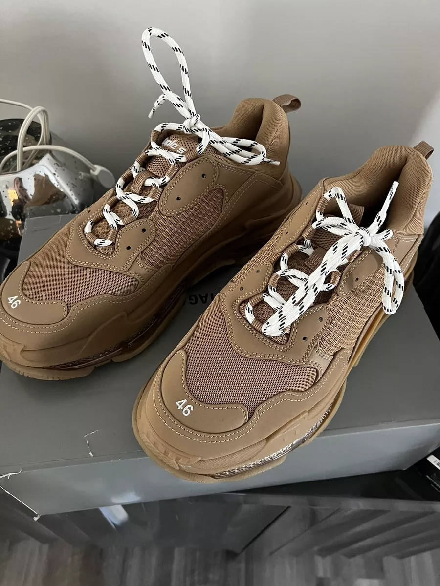 Womens Track Sneaker in Beige Balenciaga US #25 Womens Track Sneaker in Beige Balenciaga US
