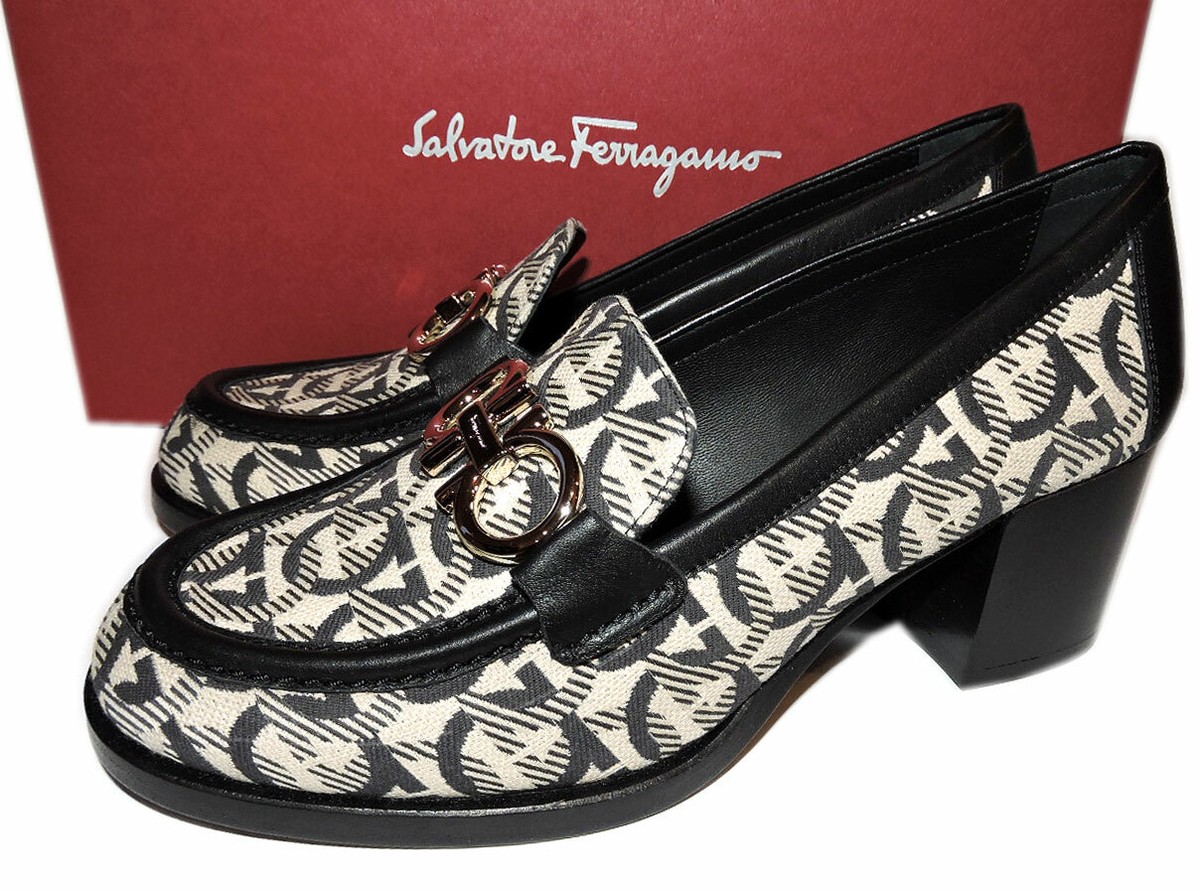 【新品未使用】Salvatore Ferragamo パンプス ロゴプレート Salvatore Ferragamo ZERI 70 パンプス