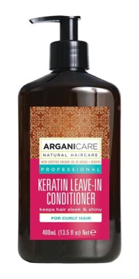 ARGANICARE Keratin Leave-in Conditioner lockiges Haar 400ml