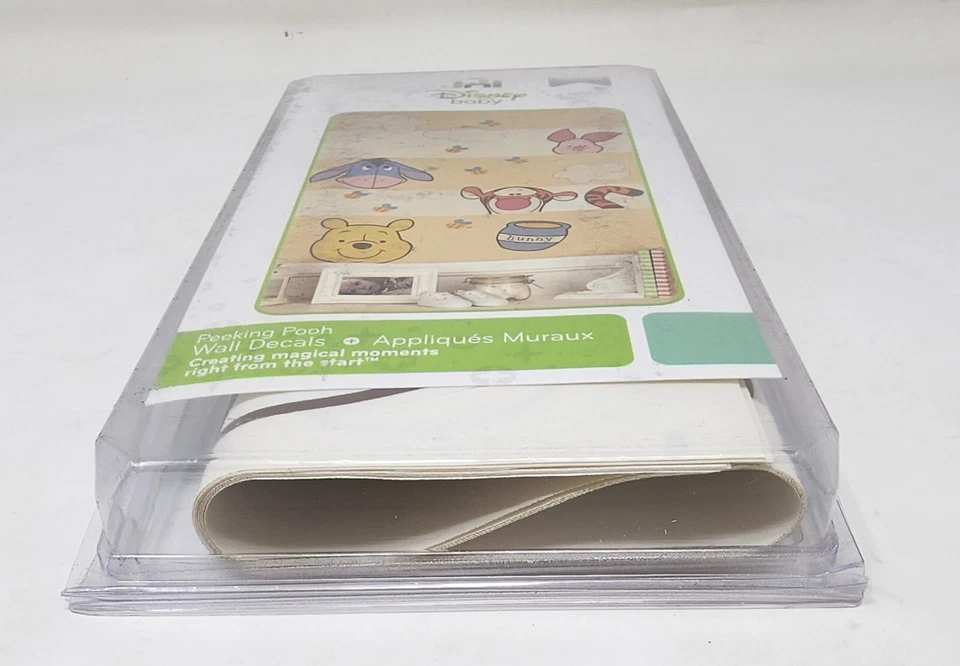 Calcomanías de pared extraíbles pelar y pegar adhesivas 4 hojas Disney Baby Peeking Pooh Foto 4 de 4