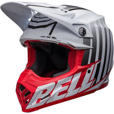 Bell Adult Moto-9S Flex Off-Road Motorcycle Sprint White/Red Large