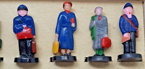 Figurine ferroviarie Hels H0 1:87 9 pezzi RDT massa in confezione bomboletta olio - Foto 4 di 9