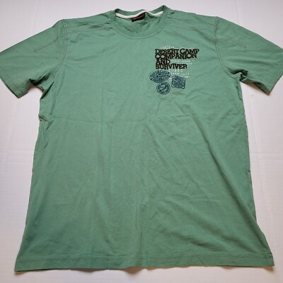Gin Tonic Desert Camp T-Shirt Mens L Hiking Green R2
