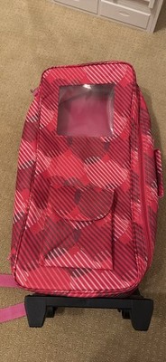 Emily Rose Pink Doll Travel Bag for 18'' Doll w/ Mattress Pillow Blanket
