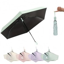 Automatic Folding Umbrella, Slim Mini Size, Lightweight Folding Design with -...