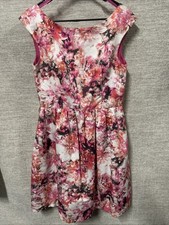 Women’s Eliza J Watercolor Floral A Line Dress Size 8