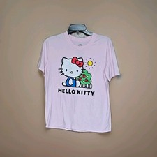 Hello Kitty By Sanrio Pink Graphic T-shirt Women s Size Medium 40in Chest