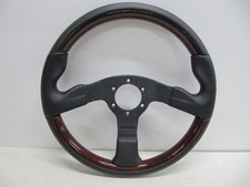 Mint Momo Wood Leather Steering Wheel Gun Grip Excellent Mint Momo Wood Leather Steering Wheel Gun Grip Excellent