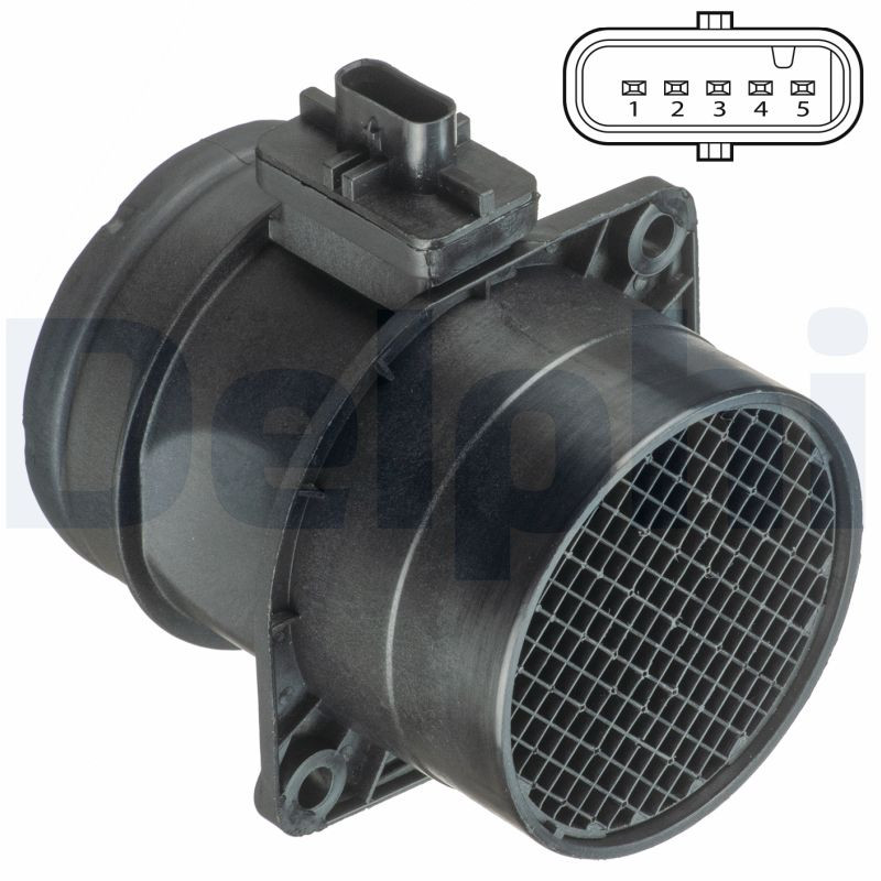 Débitmètre de masse d'air DELPHI AF10397-12B1 pour entretien Seat Alhambra