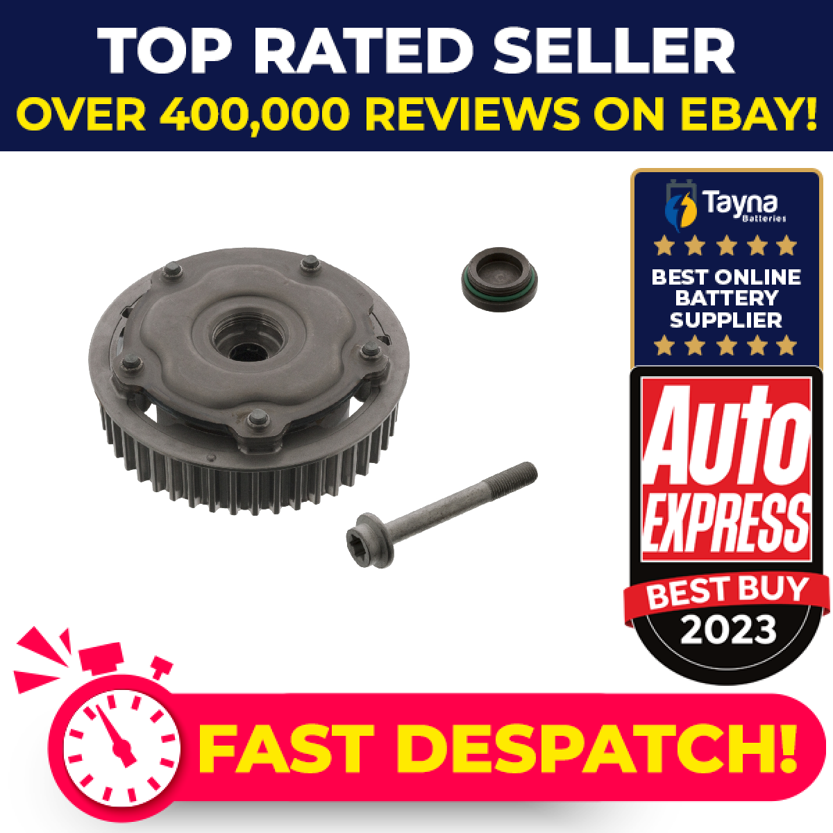 Camshaft Adjuster fits OPEL ZAFIRA B Intake side 1.6 1.8 05 to 15 012992409 Febi