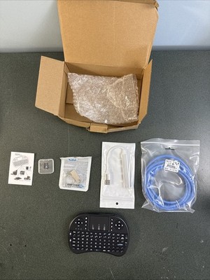 Compact Wireless Keyboard with Touchpad, USB Adapter, Flash Drive, SD Card