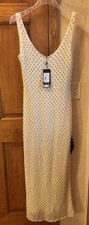 Marciano By Guess NWT $400 Marylin Wool Crystal Tank Dress 6 Ivory WOW SOLD OUT
