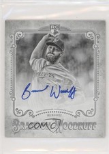 2018 Topps Gypsy Queen Mini Rookie Black & White 21/50 Brandon Woodruff Auto 0c6