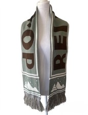  NWT REI Co-Op Graphic Knit Winter Scarf Outdoor Unisex One Size Spell Out